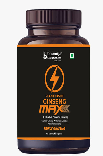Bhumija Lifesciences Ginseng Maxx - Triple Ginseng Vegetarian Capsules